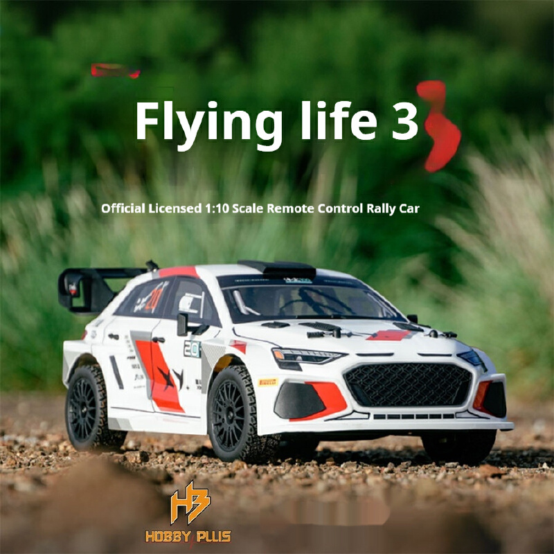 Rc Hobby Plus - HobbyPlus X 1/10 4WD 電動RCラリーカー フライングライフ3にインスパイアされた高速オフロードレーシングホビーシミュレーション車両