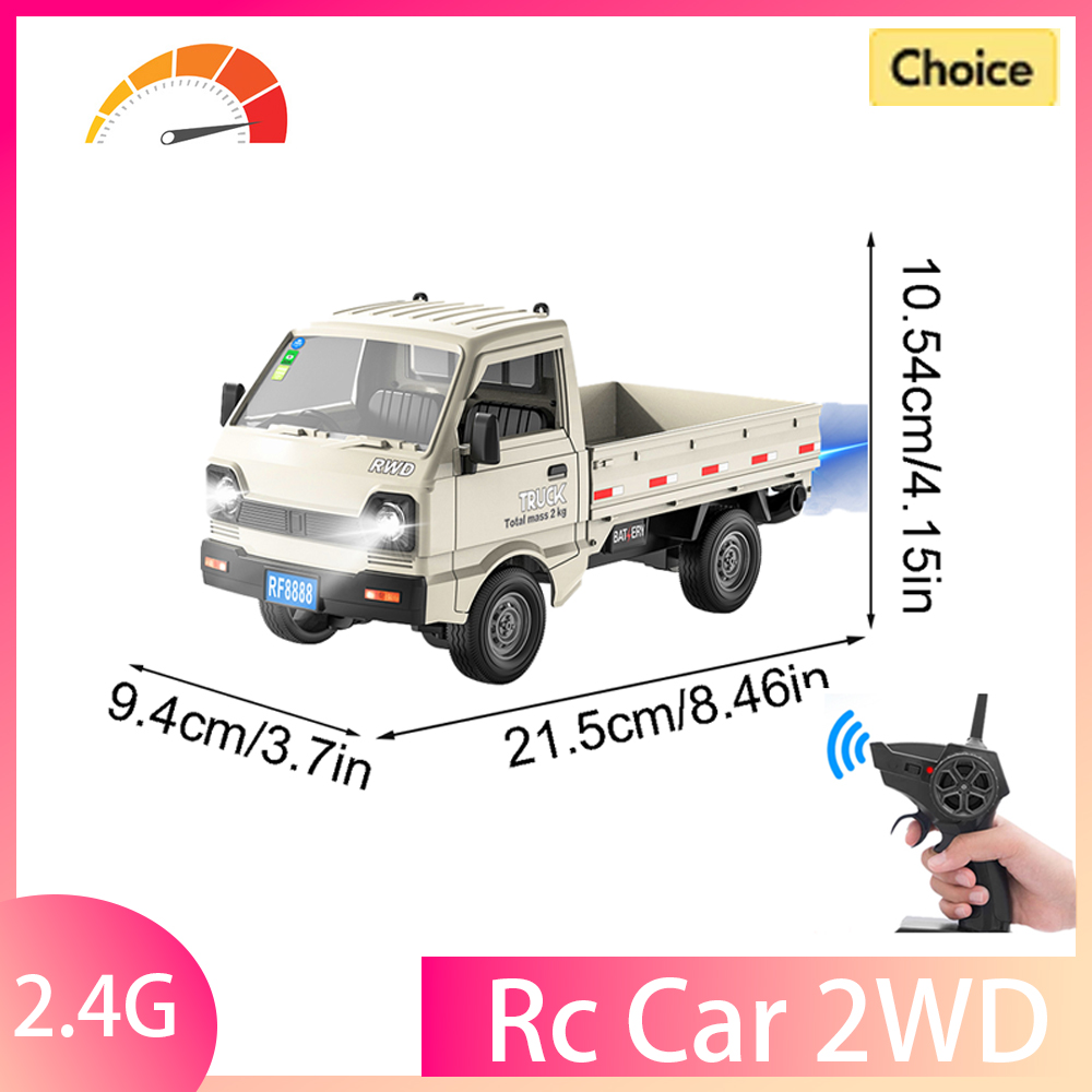 Rc Drift Car Brushless - 2.4G KF21スケールミニRCカー、スプレーライト付きドリフト機能搭載リモコンモデルカー、おもちゃ、子供向けギフト