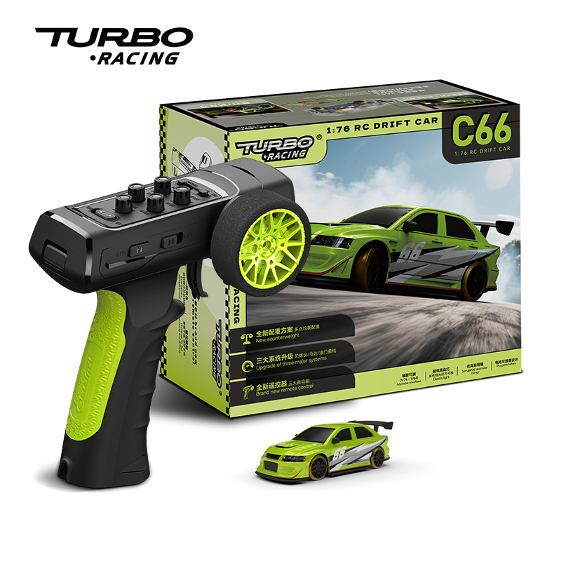 Rc Hobby Pro - ターボレーシング 1:76 C66 ドリフトRCカー ジャイロ搭載 ラジオ