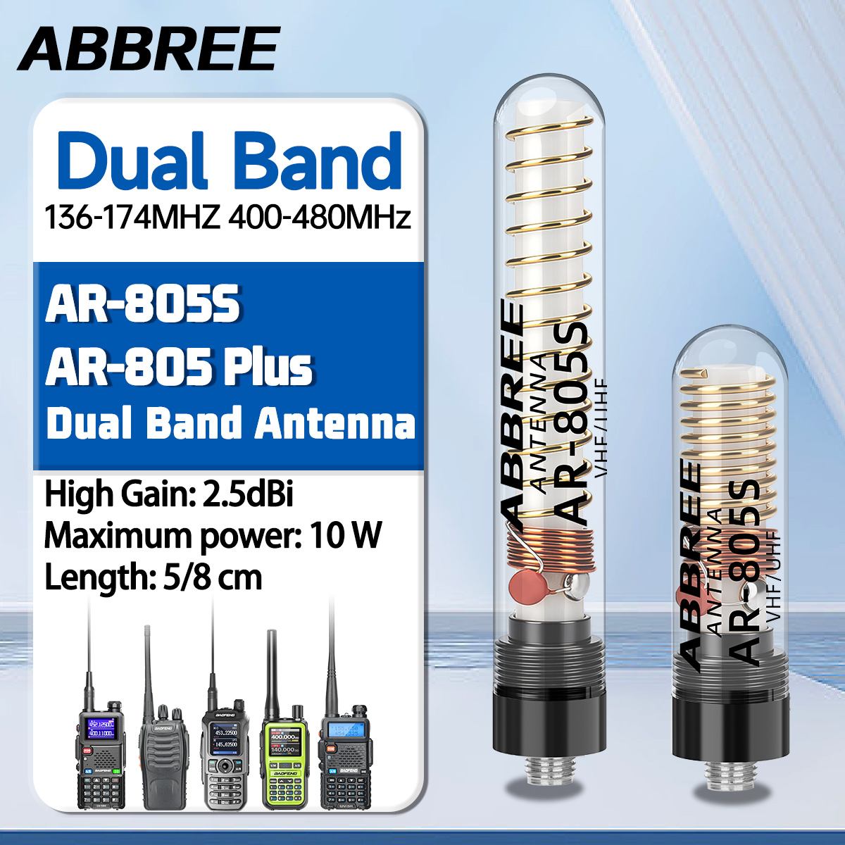 Rc Drift Car Brushless - ABBREE ウォーキートーキー ミニアンテナ AR-805S SMA-メス VHF/UHF
