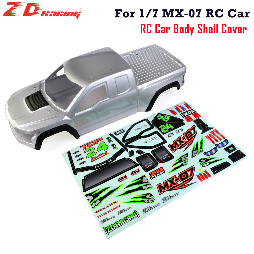 Body Shell Rc - ZDレーシング MX-07 1/7 RCカーボディシェルカバーとステッカー MX07純正パーツ #