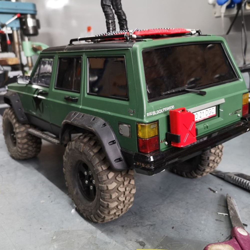 Body Shell Rc - 塗装済みハードプラスチック製313mmホイールベースチェロキー車体シェル 1/10 RCクローラーカー用 Axial SCX10 &