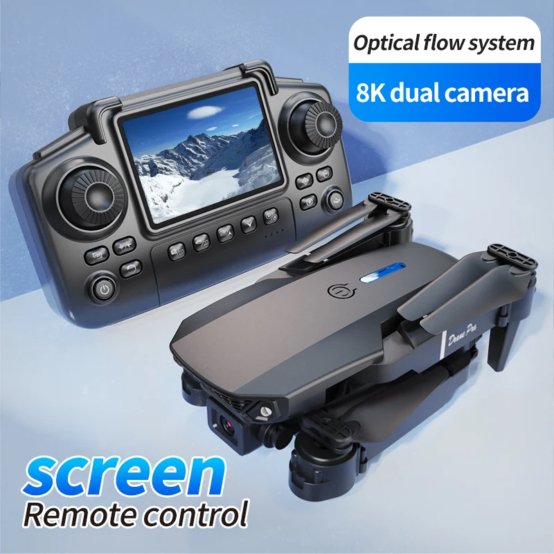 プロフェッショナルE88 PROドローン、スクリーン付き8K - Rc Hobby Grade Helicopter のレビューと価格