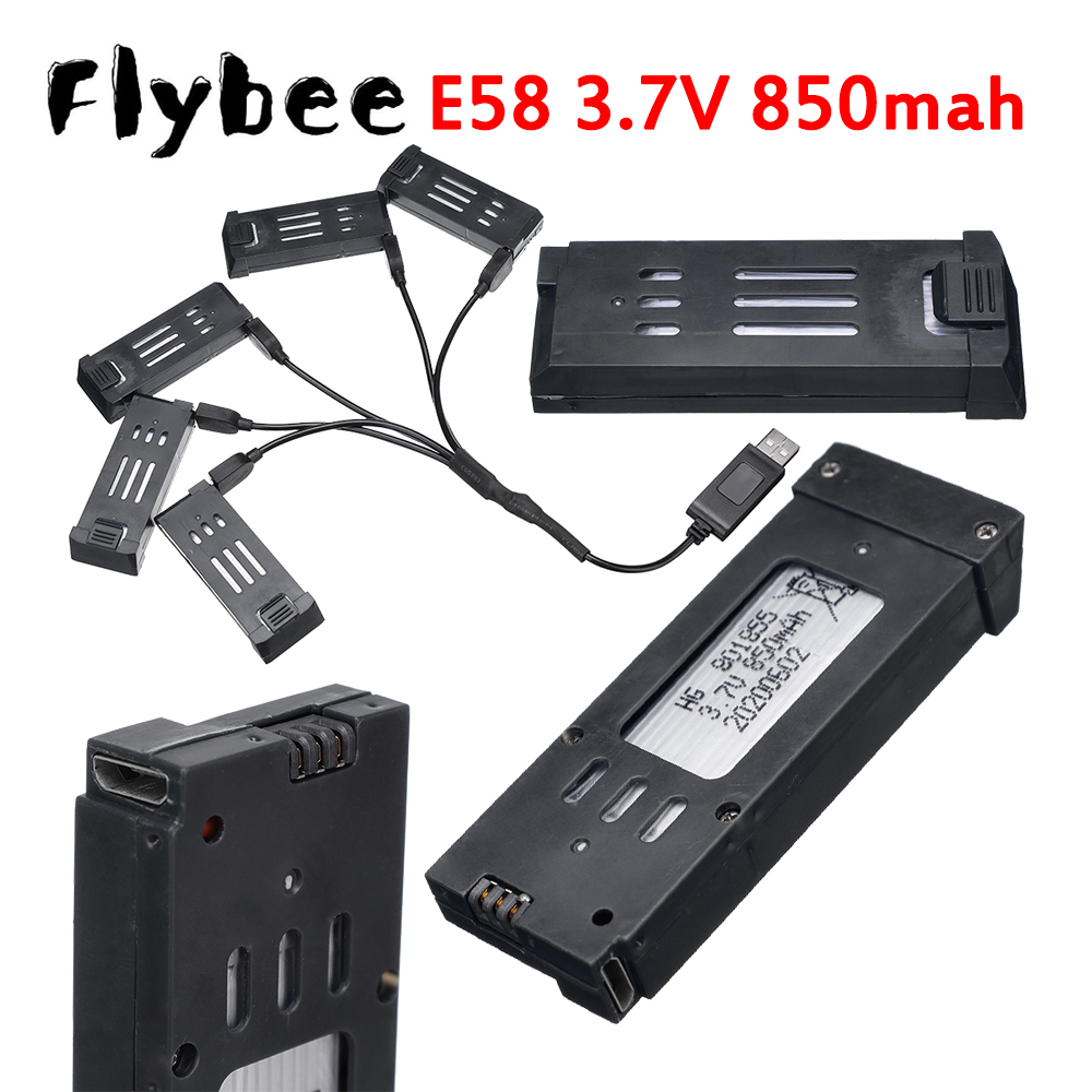 3.7V 850mAh RC ドローンバッテリー E58 E - Hobby Rc Quadcopters & Multirotors のレビューと価格