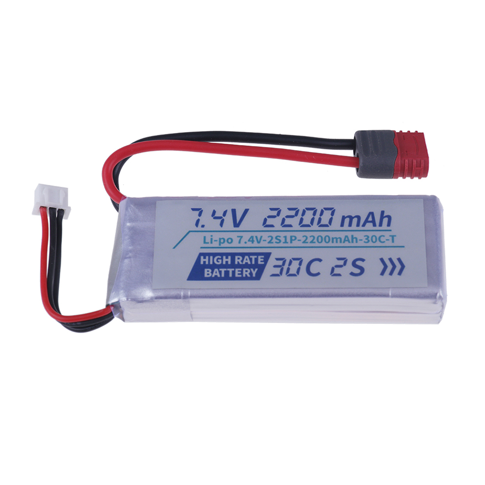 Tプラグ高レート30C 2200mah 7.4Vリポバッテリ - Hobby Rc Quadcopters & Multirotors のレビューと価格