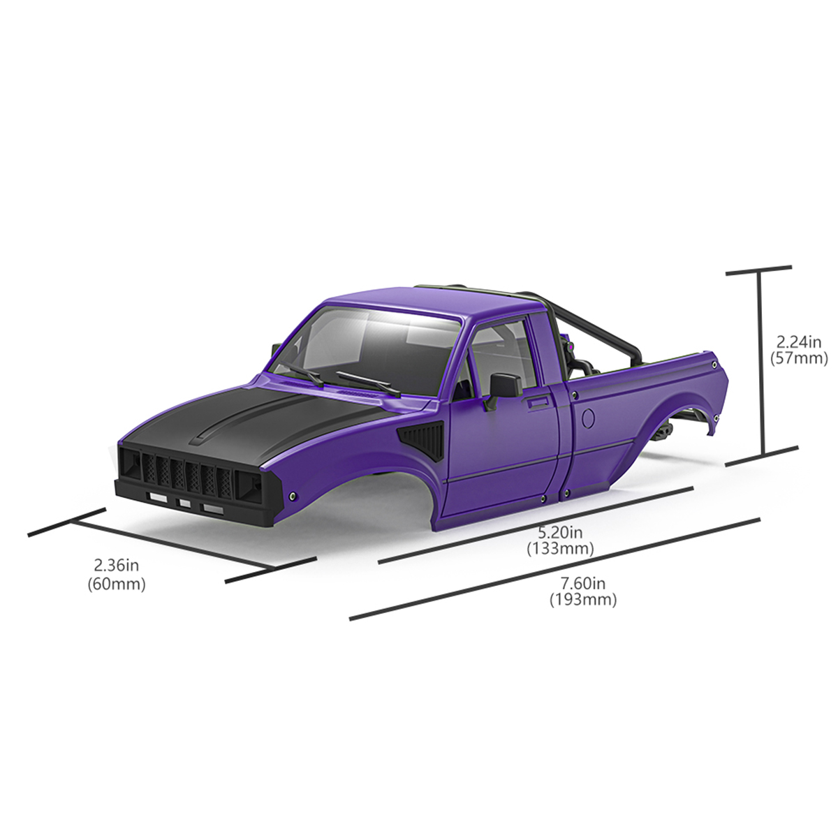 IR60-24 133mmホイールベース ピックアップ ハー - Body Shell Rc のレビューと価格