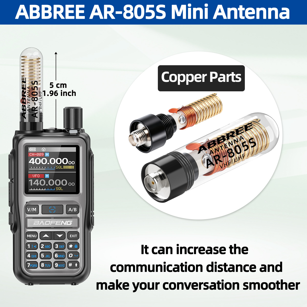 ABBREE ウォーキートーキー ミニアンテナ AR-805 - Rc Drift Car Brushless のレビューと価格